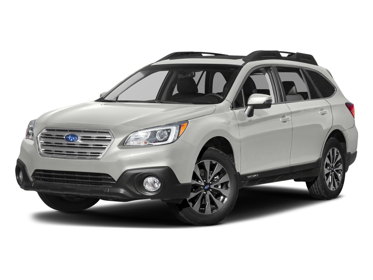 2017 Subaru Outback 2.5i Limited in Crystal White Pearl — front three-quarter view