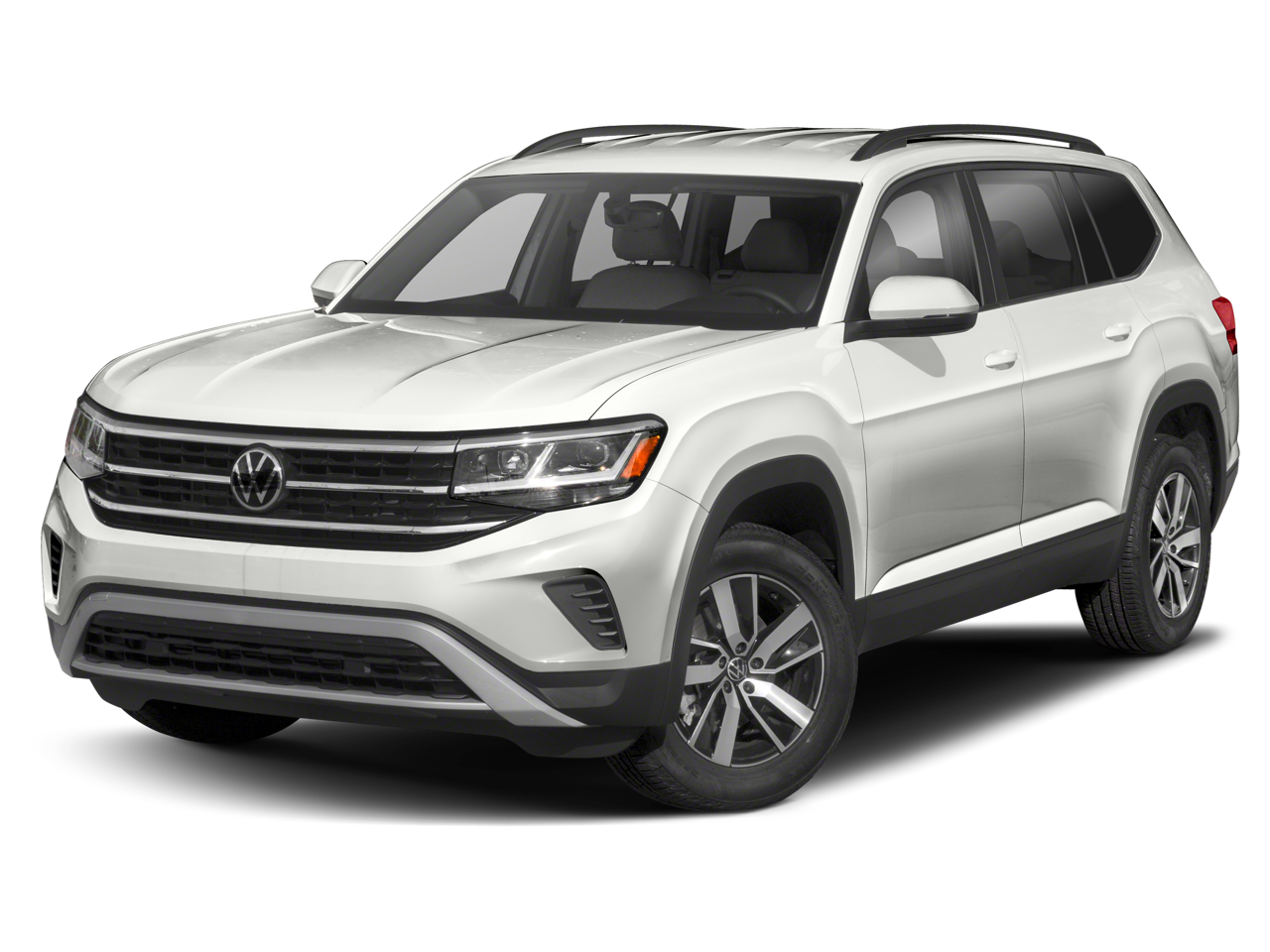2022 Volkswagen Atlas 3.6L V6 SE w/Technology in Silver — front three-quarter view