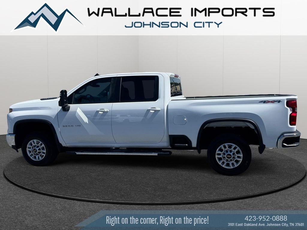 2025 Chevrolet Silverado 2500HD LT in Summit White — front three-quarter view