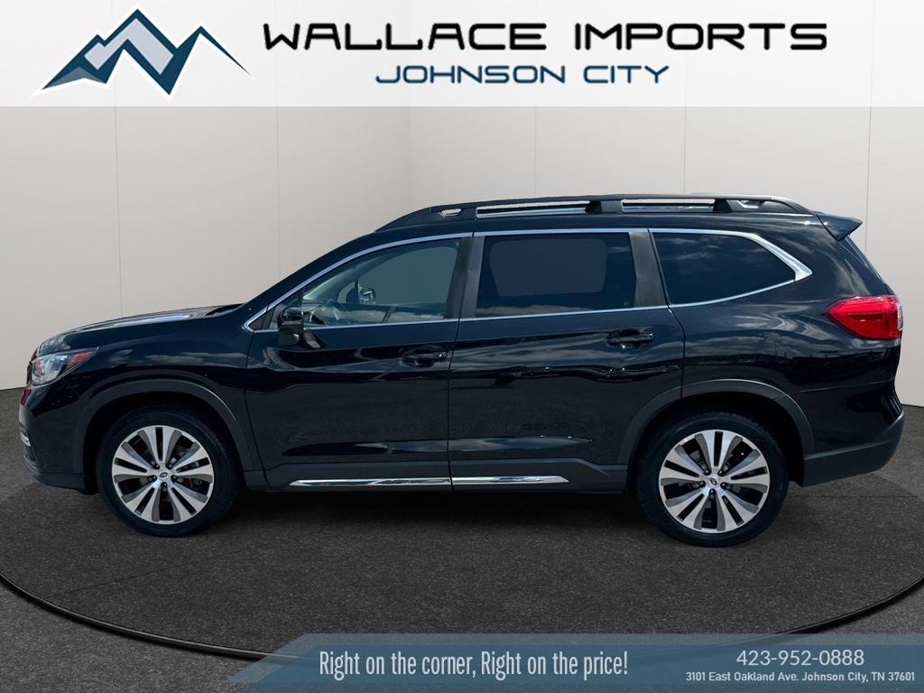 2022 Subaru Ascent Limited in Crystal Black Silica — front three-quarter view