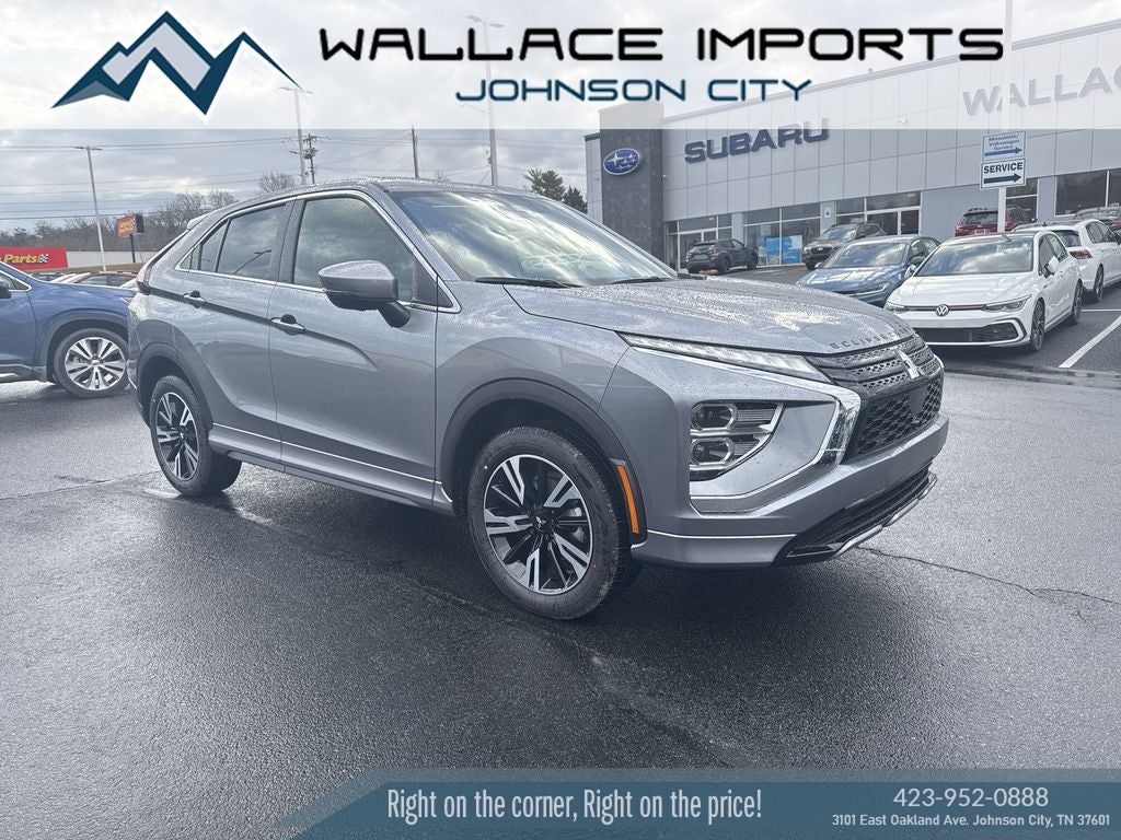2025 Mitsubishi Eclipse Cross SEL in Mercury Gray Metallic — front three-quarter view