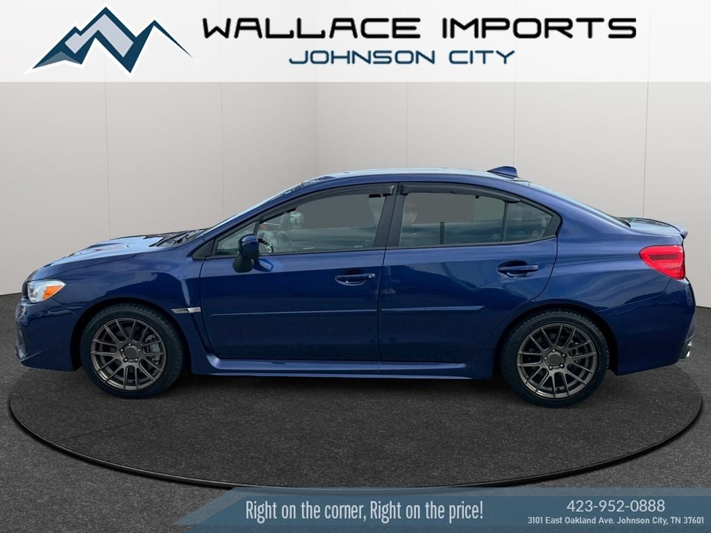 2021 Subaru WRX Base in Lapis Blue Pearl — front three-quarter view